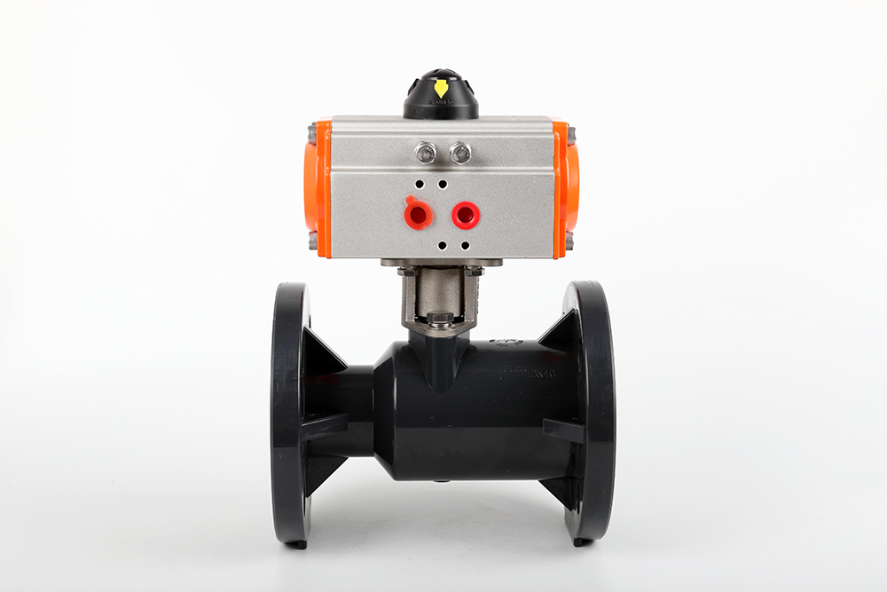 黄梅气动法兰一体球阀